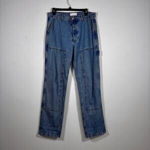 ASOS Design Double Knee Denim Baggy Jeans Worker Pants W 32" L 32" Like New